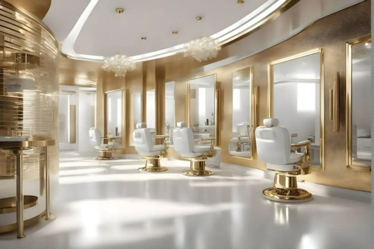 دکوراسیون آرایشگاه مردانه کوچک